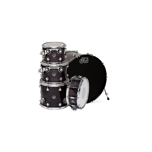 DW Performance Lacquer Batterie 22"/4pcs Ebony Stain