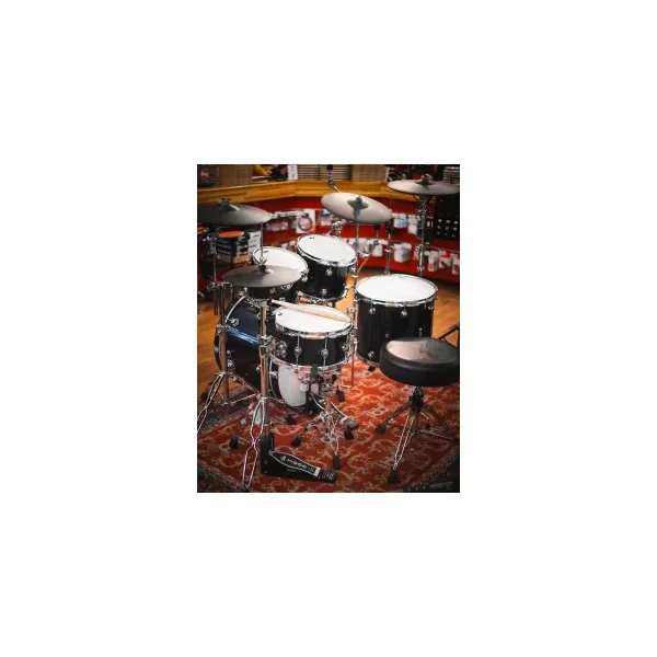 DWe Batterie 22"- 5 fûts - Midnight Blue Metallic + Hardware + Full Pack Roland