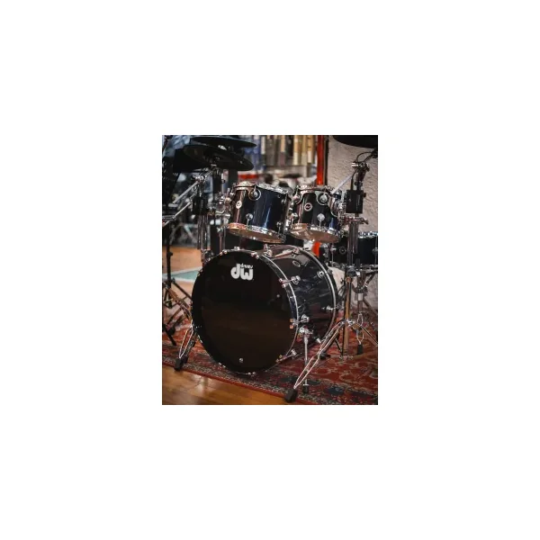 DWe Batterie 22"- 5 fûts - Midnight Blue Metallic + Hardware + Full Pack Roland