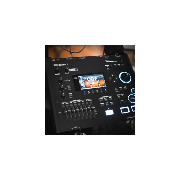 DWe Batterie 22"- 5 fûts - Midnight Blue Metallic + Hardware + Full Pack Roland