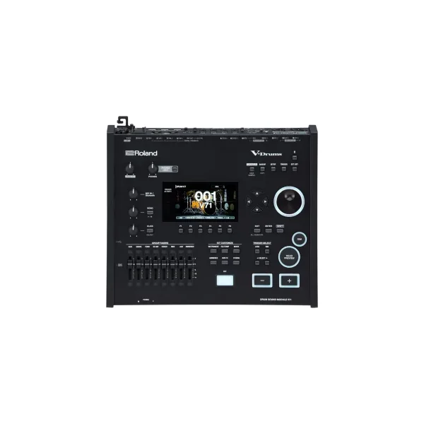 DWe Batterie 22"- 5 fûts - Midnight Blue Metallic + Hardware + Full Pack Roland