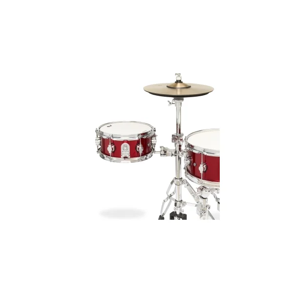 DWe Caisse Claire 10"x 05" Black Cherry Metallic Lacquer Bundle