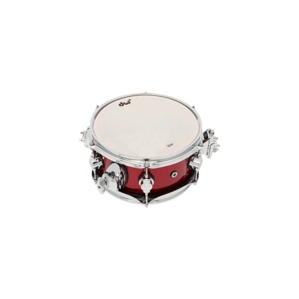 DWe Caisse Claire 10"x 05" Black Cherry Metallic Lacquer Bundle