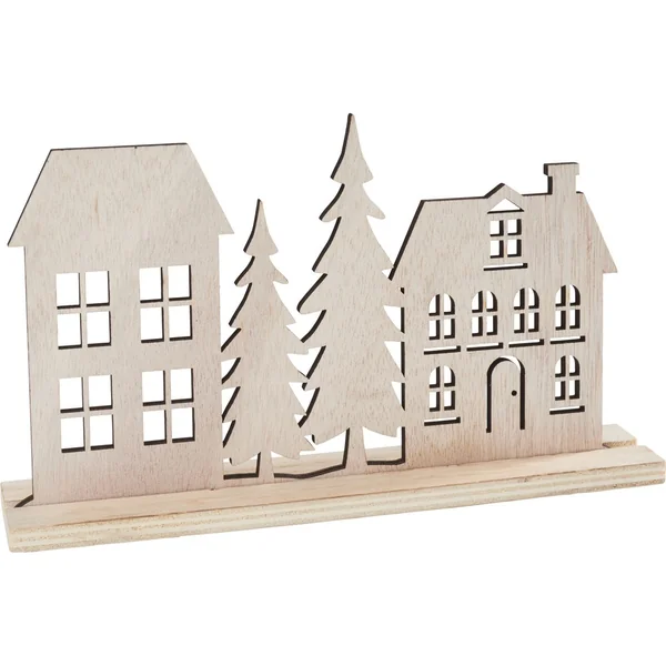 Déco en bois à emboîter VBS « Maisons et sapins »
