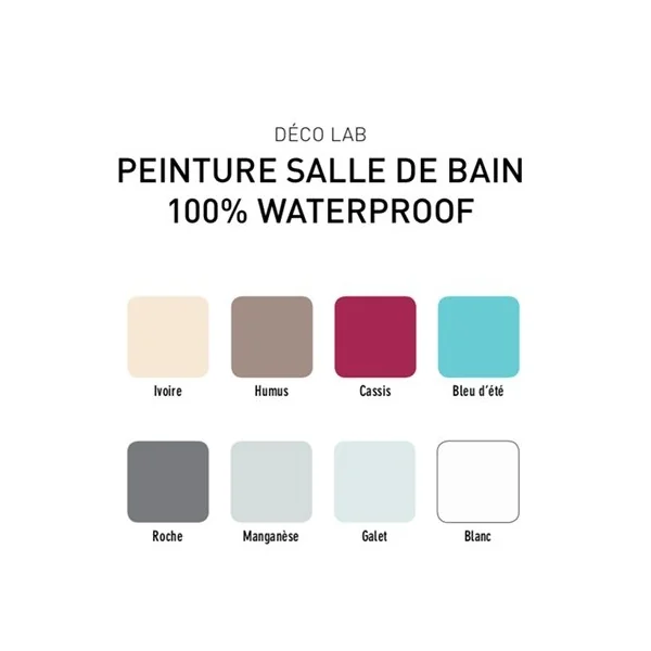 Déco LAB Peinture Salle de bain 100% Waterproof V33 Cassis