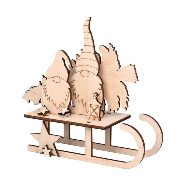 Déco à emboîter « Luge des lutins »