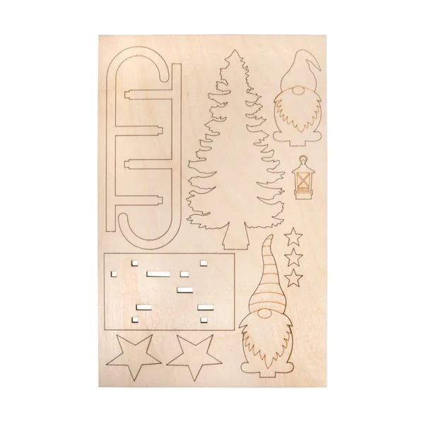 Déco à emboîter « Luge des lutins »