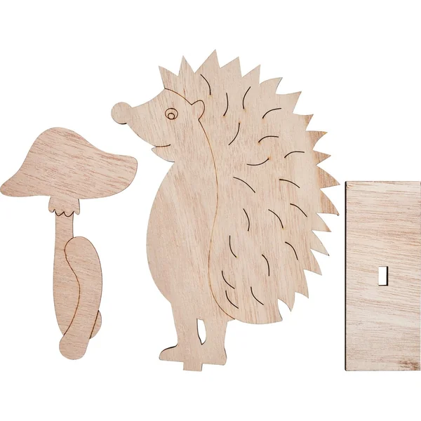 Déco à emboîter VBS « Hérisson », 3pc.