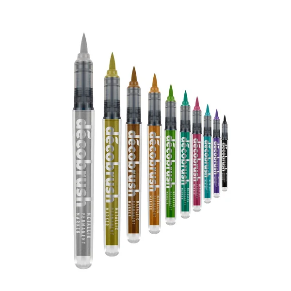 Décobrush Metallic Karin, set de 10 ccouleurs