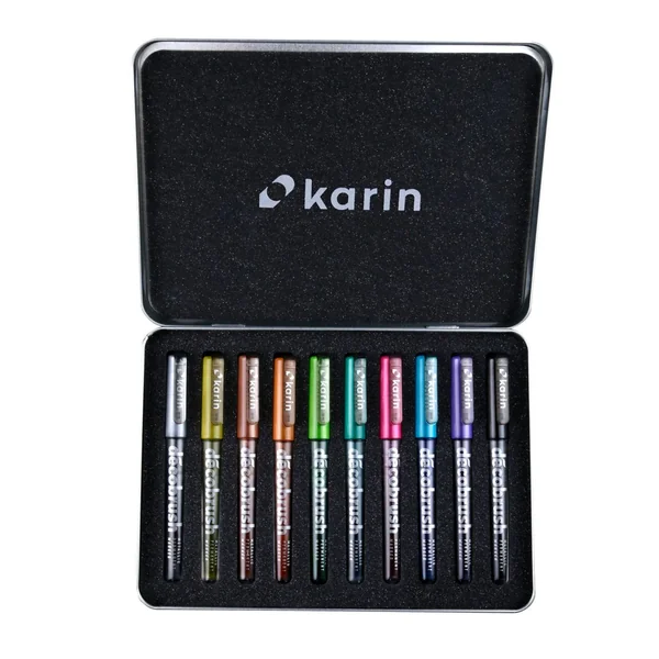 Décobrush Metallic Karin, set de 10 ccouleurs
