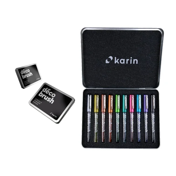 Décobrush Metallic Karin, set de 10 ccouleurs