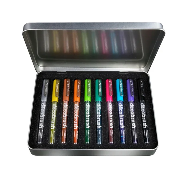 Décobrush Metallic Karin, set de 10 ccouleurs