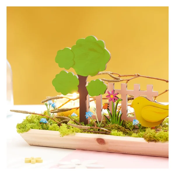 Décoration à emboîter en bois VBS « Maison dans la verdure »