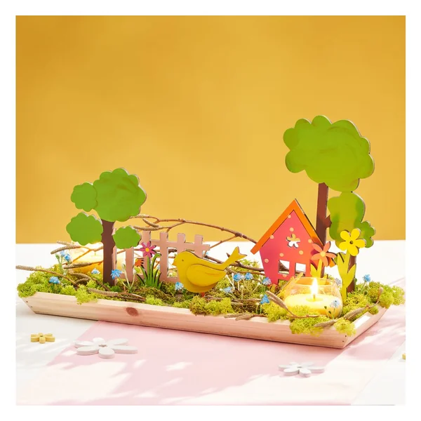 Décoration à emboîter en bois VBS « Maison dans la verdure »