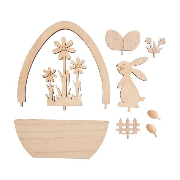 Décoration à emboîter en bois œuf VBS « Maître lampe »
