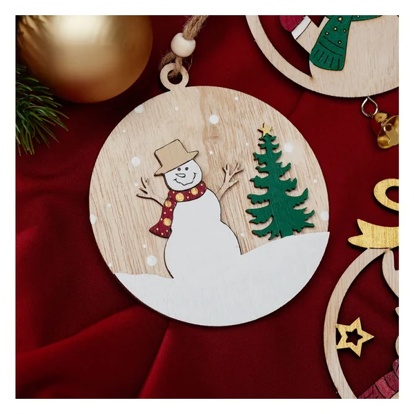 Décorations à suspendre VBS « Bonhomme de neige »