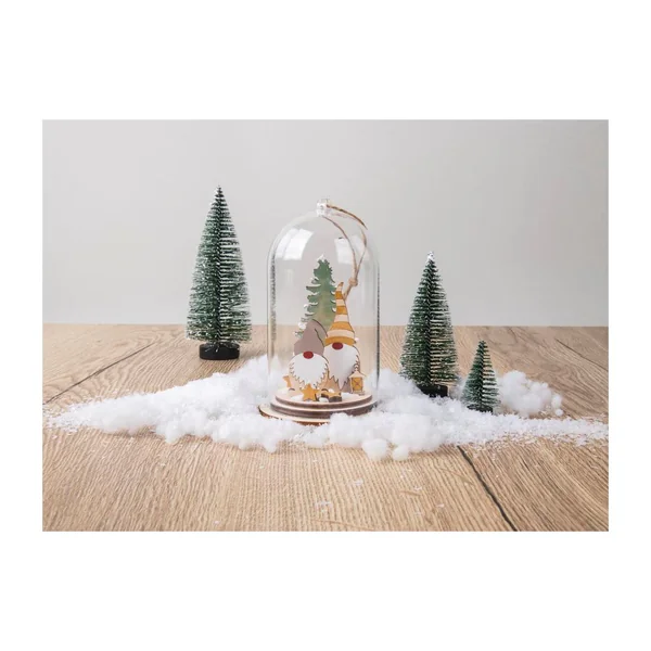 Décos à emboîter en bois « Lutin et sapin »