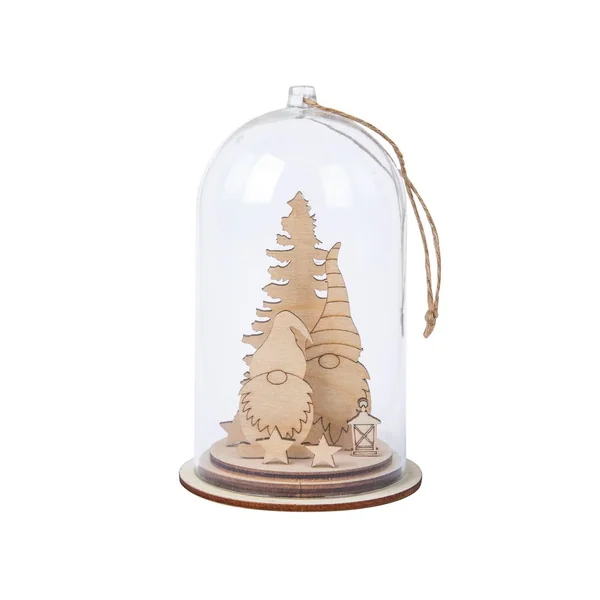 Décos à emboîter en bois « Lutin et sapin »