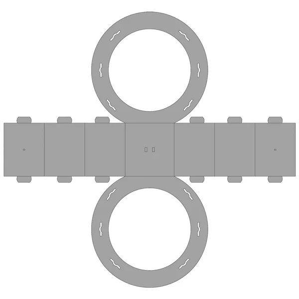 Découpe pour lanterne « Forme ronde »