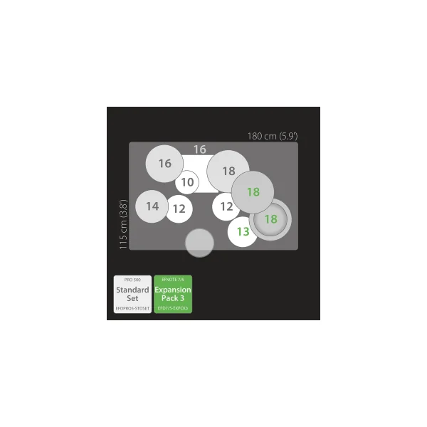 EFNOTE Pro 503 Batterie Power Set