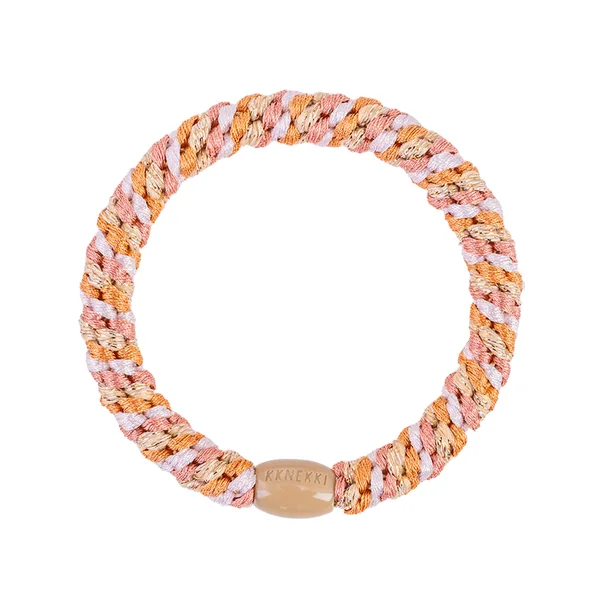 Elastique cheveux Rose Nude & Glitter - Kknekki