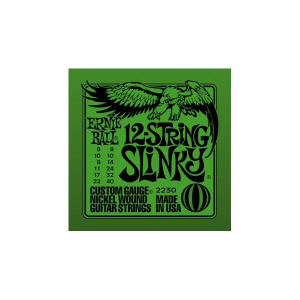 Electric (12) 2230 Slinky 8-22 + 8-40 - jeu de 12 cordes