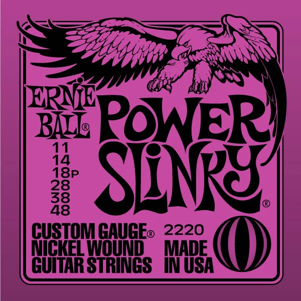 Electric (6) 2220 Power Slinky 11-48 - jeu de 6 cordes