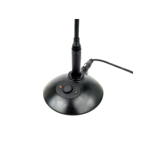 Embase de table K&m pour micro col de cygne avec bouton Push to Talk