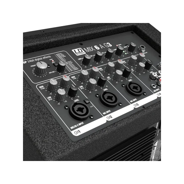 Enceinte LD System LDMIX62A G3 2 Voies 280W Avec Mixage 4 entrées et effet