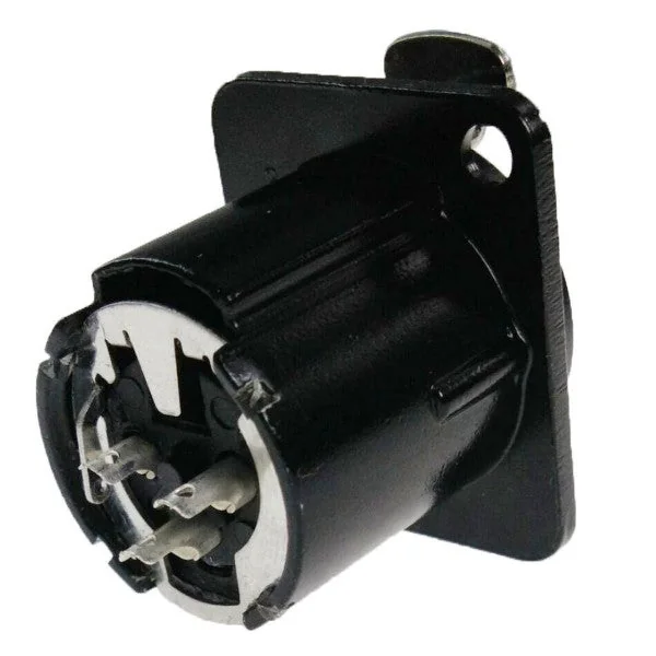 Enova 3 pol hun 3-Pin XLR chassis stik, sort