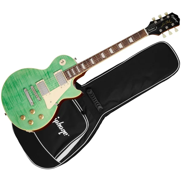 Epiphone Les Paul Standard 50s Figured Seafoam Green + Housse