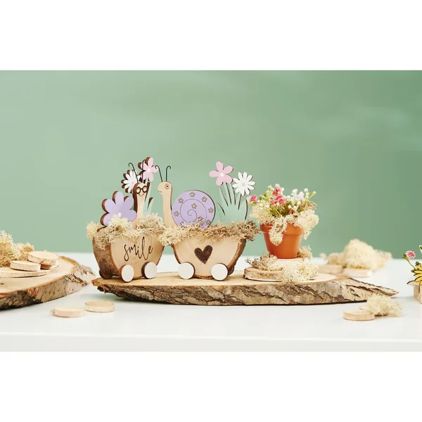 Escargot en bois VBS « Willi le véloce »