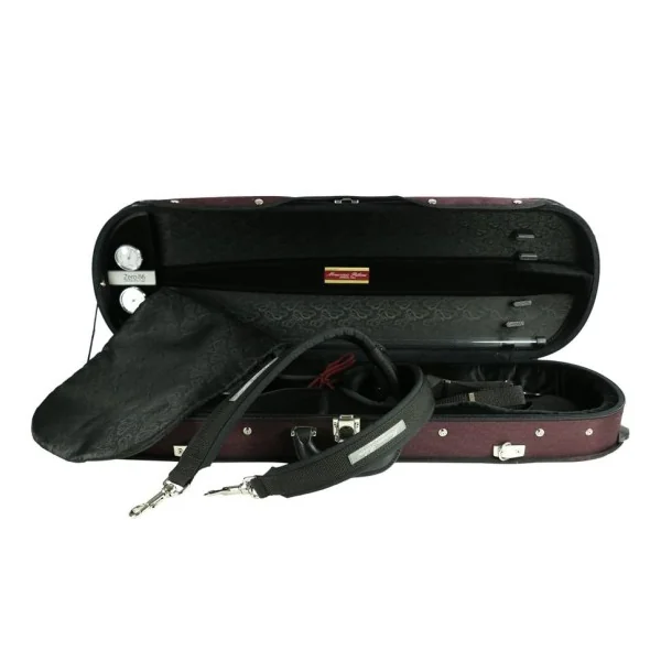 ESTUCHE VIOLÍN MAURIZIO RIBONI Z86 NEGRO BURDEOS