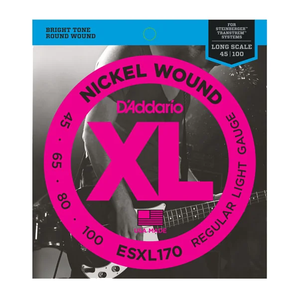 ESXL170 XL Nickel Wound Basse 045-100 - jeu de 4 cordes