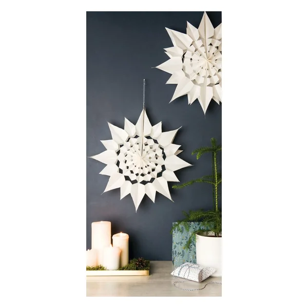 Etoiles en sachets en papier, grand, blanc