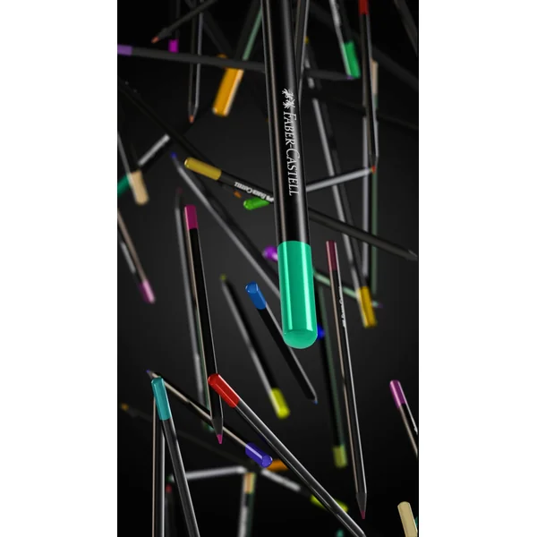 Etui de 12 crayons de couleurs Black Edition