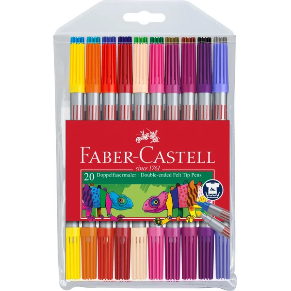Etui de 20 Feutres de coloriage double pointes