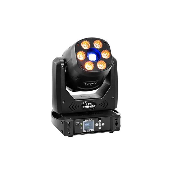 EUROLITE Set 2x LED TMH-H90 + Case with wheels