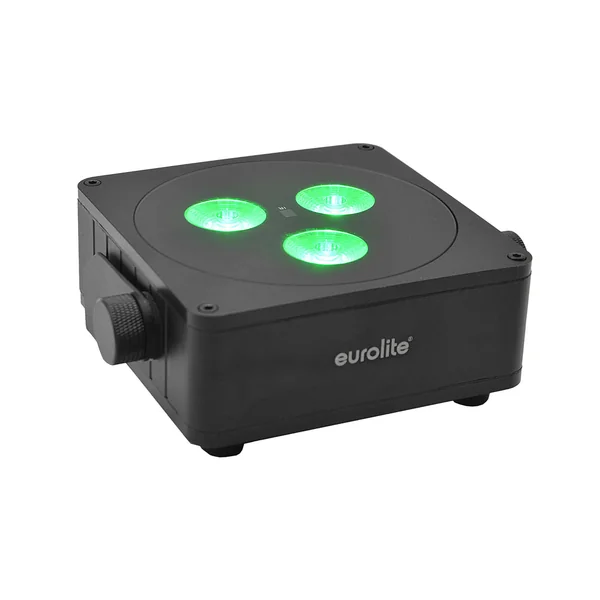 EUROLITE Set 4x AKKU IP Flat Light 3 bk + Charger + Soft Bag