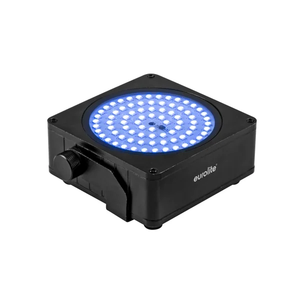 EUROLITE Set 8x AKKU IP Flat Light SMD bk + Plastic case with trolley
