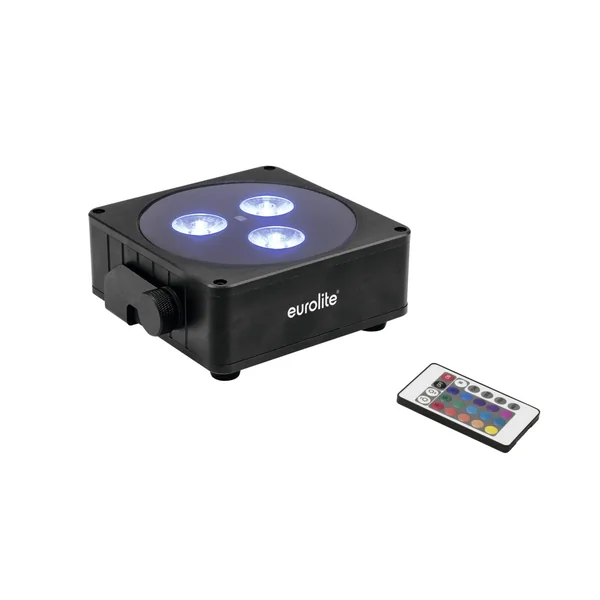 EUROLITE Set AKKU 2x Flat light 3 bk + Bar-6 + Stands