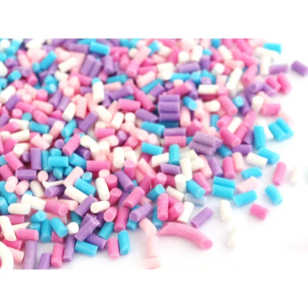 Faux vermicelles couleurs froides pour pâte fimo ou résine.