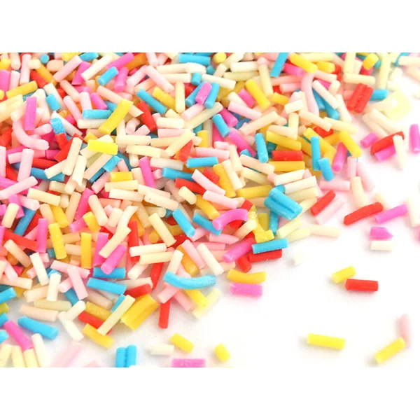 Faux vermicelles très fins - couleur flashy pour pâte fimo ou résine -10g