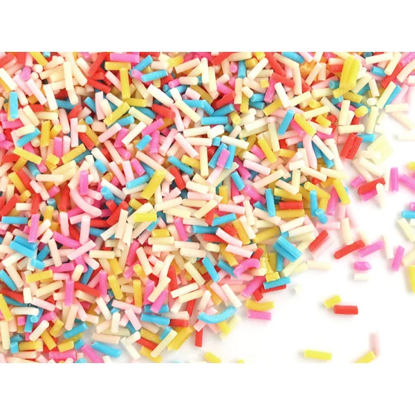 Faux vermicelles très fins - couleur flashy pour pâte fimo ou résine -10g