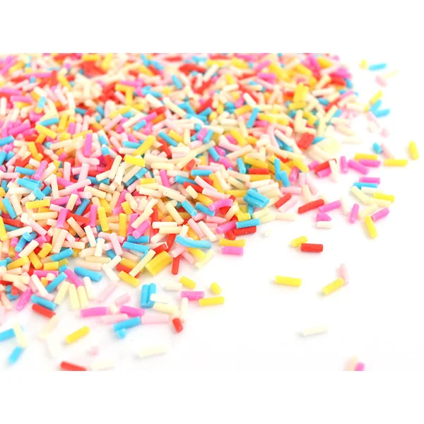 Faux vermicelles très fins - couleur flashy pour pâte fimo ou résine -10g