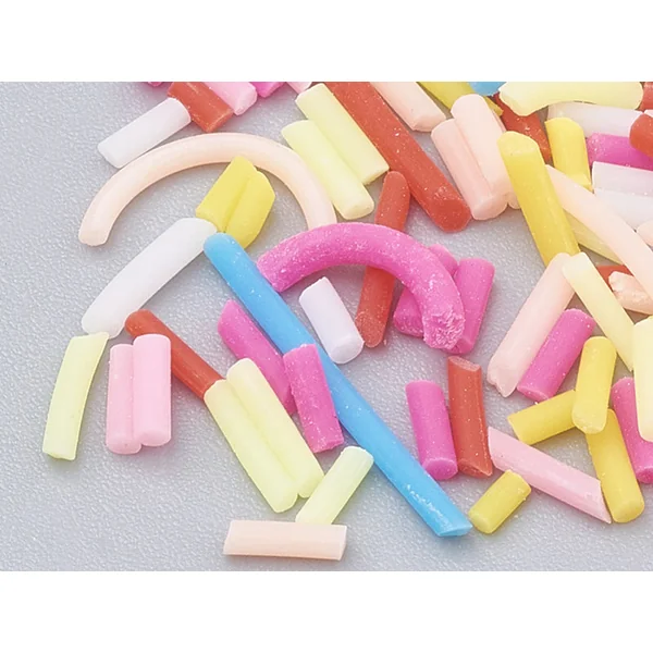Faux vermicelles très fins - couleur flashy pour pâte fimo ou résine -10g