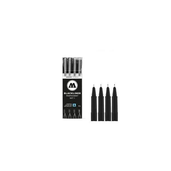 Feutre fin noir Blackliner set n°1