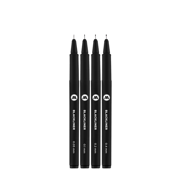 Feutre fin noir Blackliner set n°1
