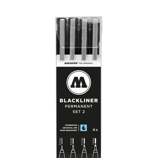 Feutre fin noir Blackliner set n°2