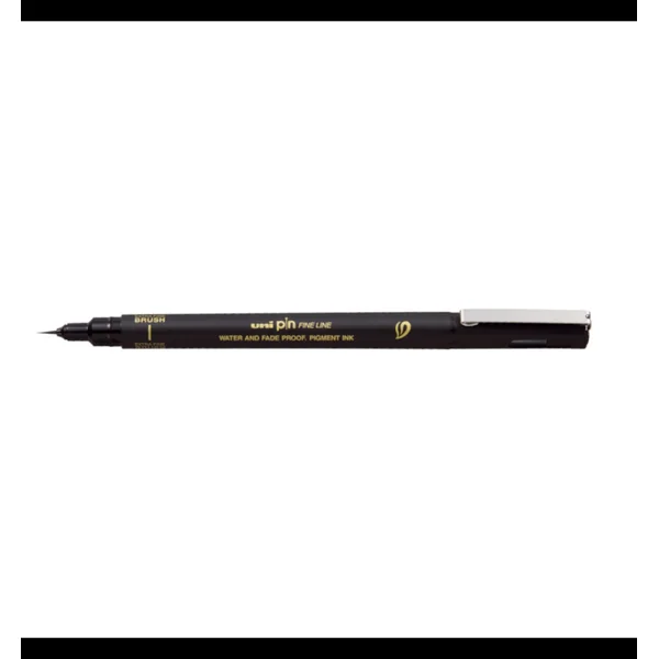 Feutre technique uni Pin noir pointe brush Extra-fine